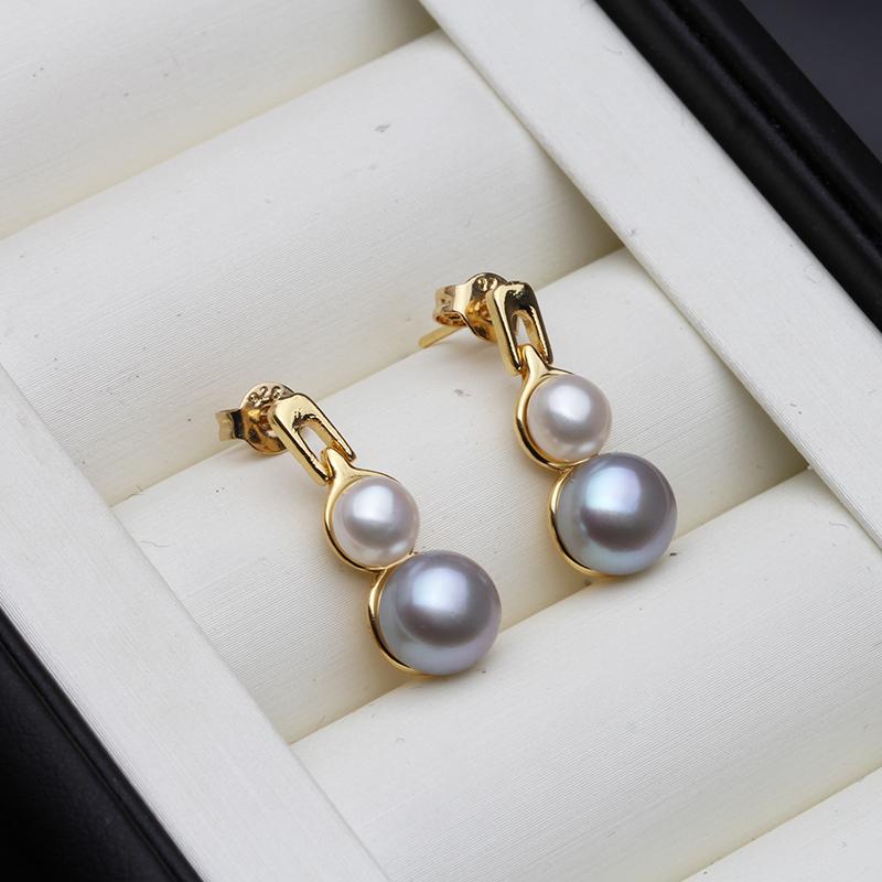 Beautiful White Double Pearl Earrings For Women,Real Natural Freshwater Stud Earrings Pearl Bridal White Black
Beautiful White Double Pearl Earrings For Women,Real Natural Freshwater Stud Earrings Pearl Bridal White Black