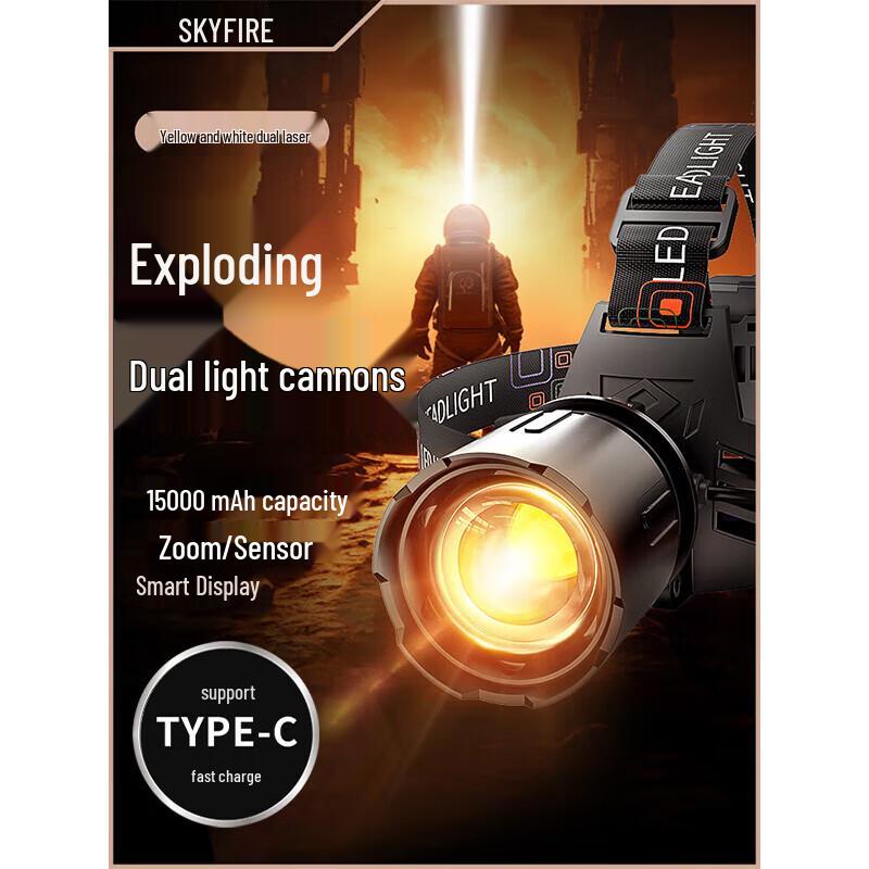 Skyfire Night Eagle Rechargeable Dual-Beam Fishing Headlamp
Skyfire Night Eagle Rechargeable Dual-Beam Fishing Headlamp