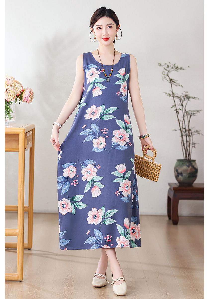 Ethnic Print Sleeveless Plus Size Slimming Long Dress for Summer Vacation 2026 3XL
Ethnic Print Sleeveless Plus Size Slimming Long Dress for Summer Vacation 2026 3XL