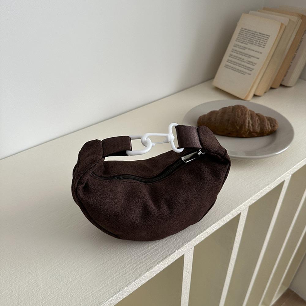 Fashionable Korean Style Suede Crossbody Bag Lightweight Solid Color Mini Dumpling Bag Handbag Suede Shoulder Bag Travel кавовий
Fashionable Korean Style Suede Crossbody Bag Lightweight Solid Color Mini Dumpling Bag Handbag Suede Shoulder Bag Travel кавовий