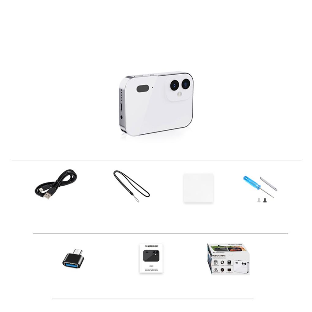 4K CCD Digital Camera 64MP Touch Screen Mini Digital Zoom IR Night Vision Video Camera Flash for Photography And Videography білий
4K CCD Digital Camera 64MP Touch Screen Mini Digital Zoom IR Night Vision Video Camera Flash for Photography And Videography білий