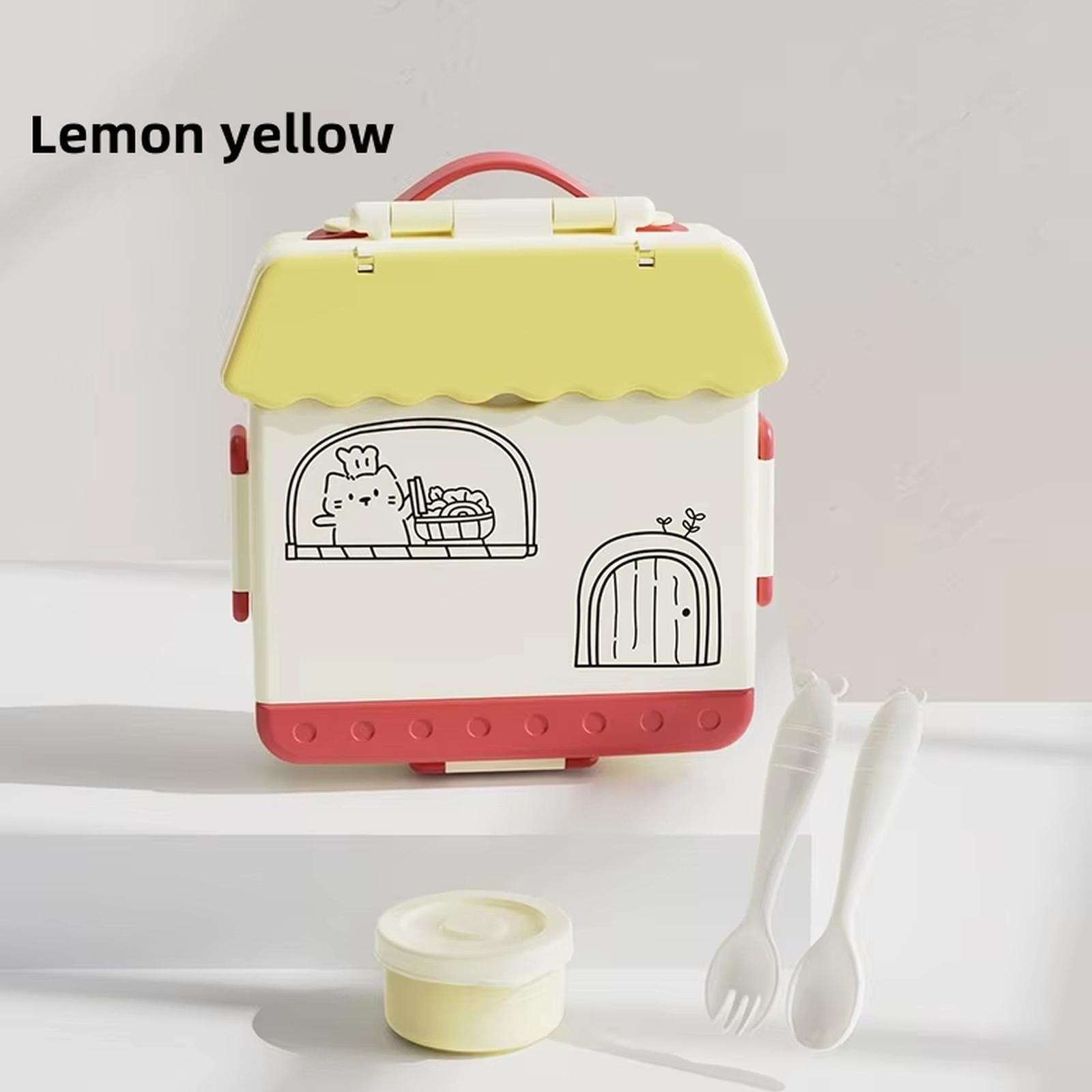 English: Food Grade Plastic Lunch Box for Kids Microwave Safe Bento Box Food Storage Container one size жовтий
English: Food Grade Plastic Lunch Box for Kids Microwave Safe Bento Box Food Storage Container one size жовтий