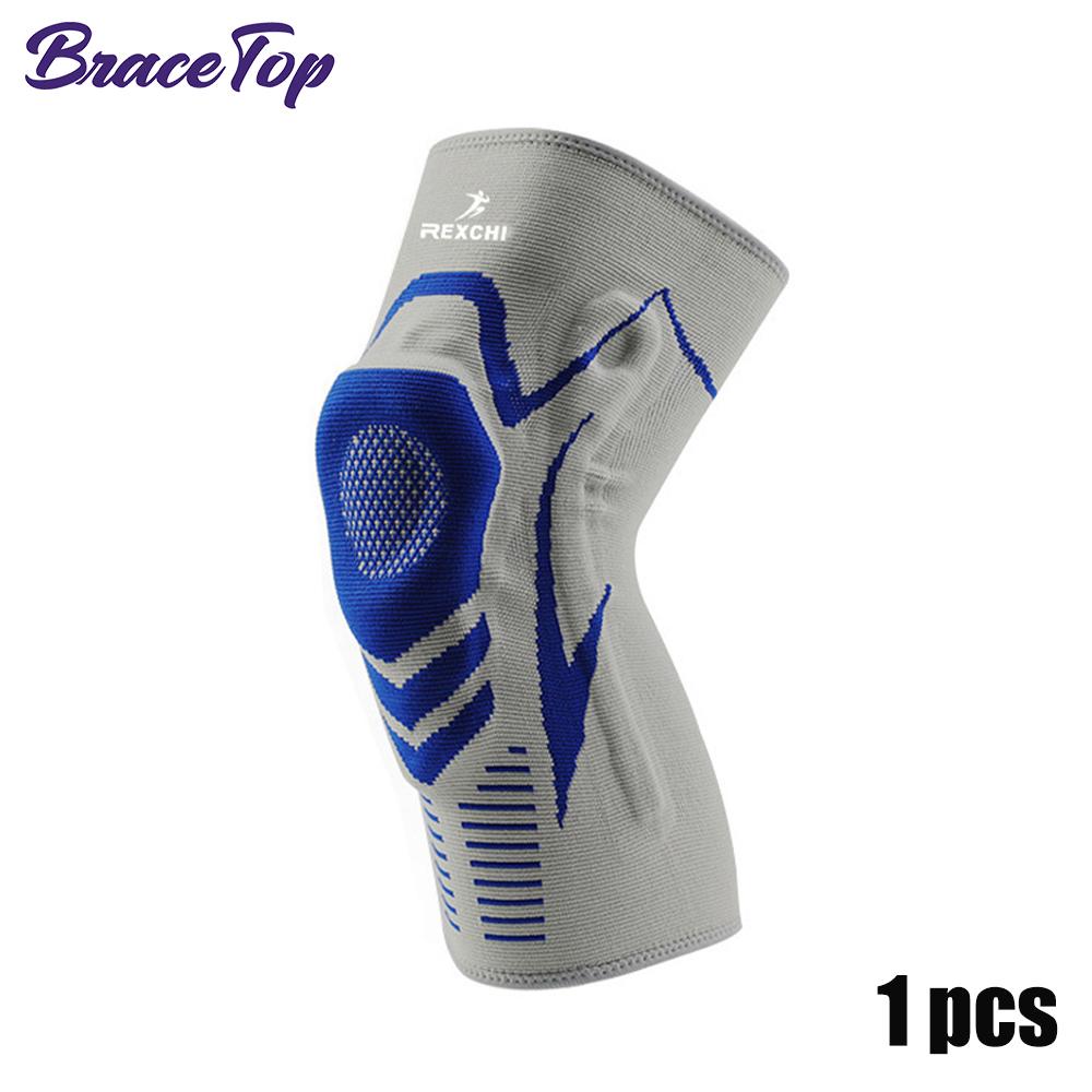 Bracetop 1 Pc Knee Brace Patella Protector Silicone Spring Knee Pad Basketball Running Compression Knee Support Sports Kneepads M for Weight 45-60KG
Bracetop 1 Pc Knee Brace Patella Protector Silicone Spring Knee Pad Basketball Running Compression Knee Support Sports Kneepads M for Weight 45-60KG