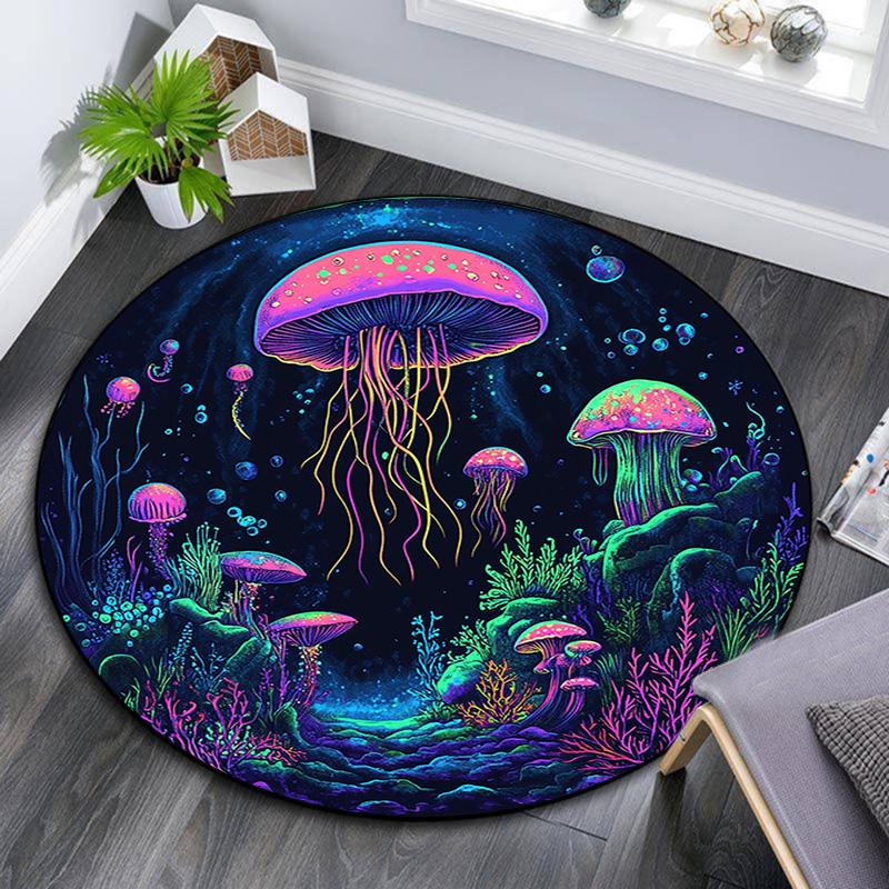 Jellyfish Coral Round Area Rug,Carpet Rug for Living Room Bedroom Sofa Playroom Decor,Non-slip Floor Mat 80cmx80cm
Jellyfish Coral Round Area Rug,Carpet Rug for Living Room Bedroom Sofa Playroom Decor,Non-slip Floor Mat 80cmx80cm