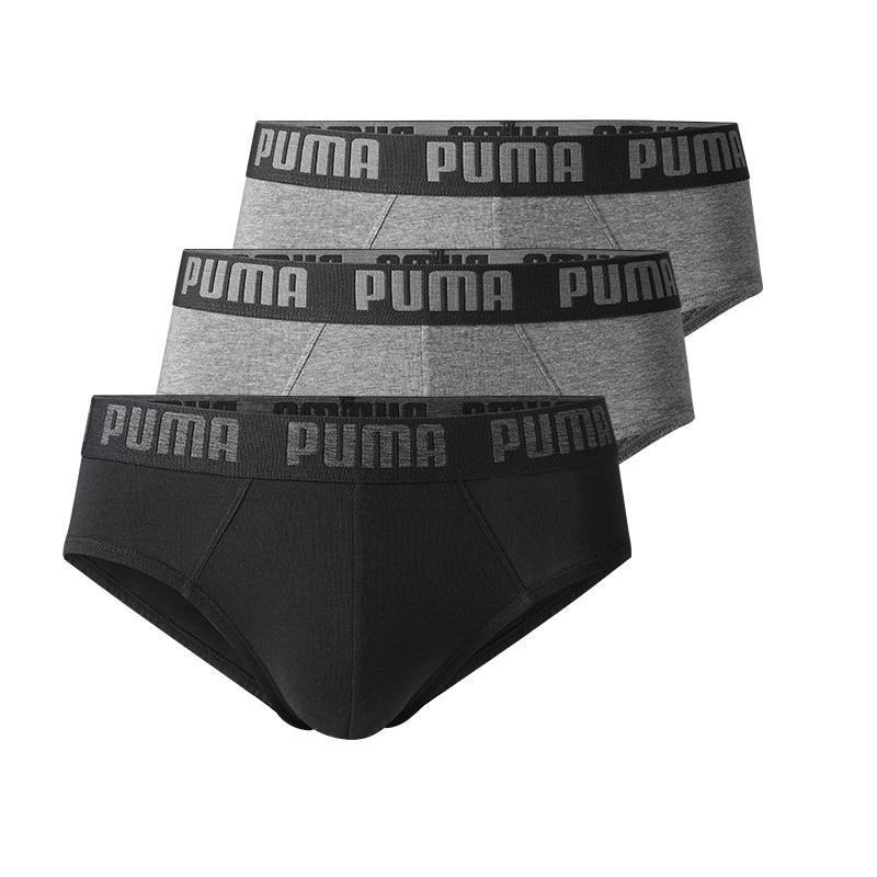 Puma Letter Logo Breathable Sweat-Absorbing Comfortable Mid-Rise Triangle Underwear 3-Pack Men underwear Gray Black 701226938-002 M
Puma Letter Logo Breathable Sweat-Absorbing Comfortable Mid-Rise Triangle Underwear 3-Pack Men underwear Gray Black 701226938-002 M