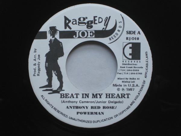 7inch Record ANTHONY RED ROSE & POWERMAN / SLY D - Beat In My Heart RJ010 Raggedy Joe Rec 1997 US Reggae, Ska & Dub Used
7inch Record ANTHONY RED ROSE & POWERMAN / SLY D - Beat In My Heart RJ010 Raggedy Joe Rec 1997 US Reggae, Ska & Dub Used