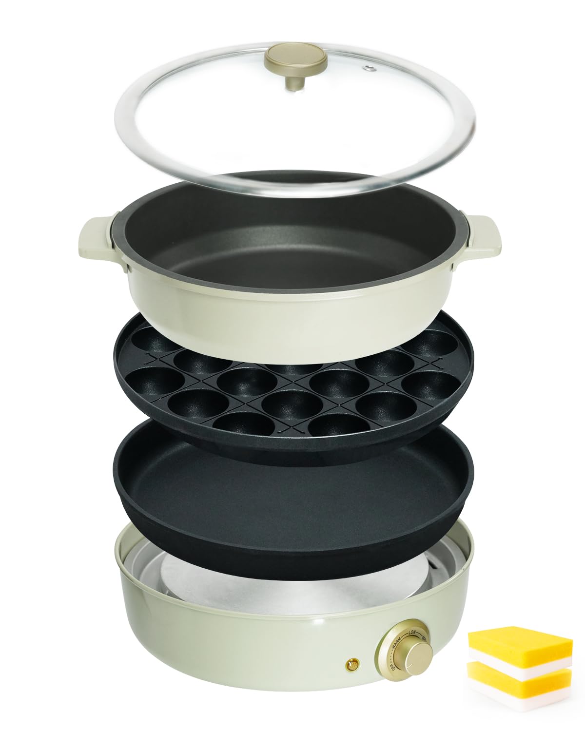 SOLEMOOD Electric Grill Hot Deep Yakiniku For or 3 Comes with Glass Easy to Easy to Clean Comes with 2 Sponges 3 Pot, Pot, Plate, 3.5L Pot, Plate,
SOLEMOOD Electric Grill Hot Deep Yakiniku For or 3 Comes with Glass Easy to Easy to Clean Comes with 2 Sponges 3 Pot, Pot, Plate, 3.5L Pot, Plate,
