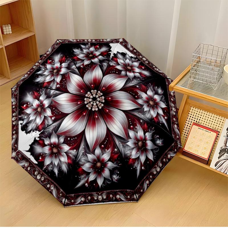 Floral Mandala Design 67 Theme Automatic Umbrella Compact 8-Rib Design Sturdy Construction Durable Umbrella Stylish Accessory
Floral Mandala Design 67 Theme Automatic Umbrella Compact 8-Rib Design Sturdy Construction Durable Umbrella Stylish Accessory