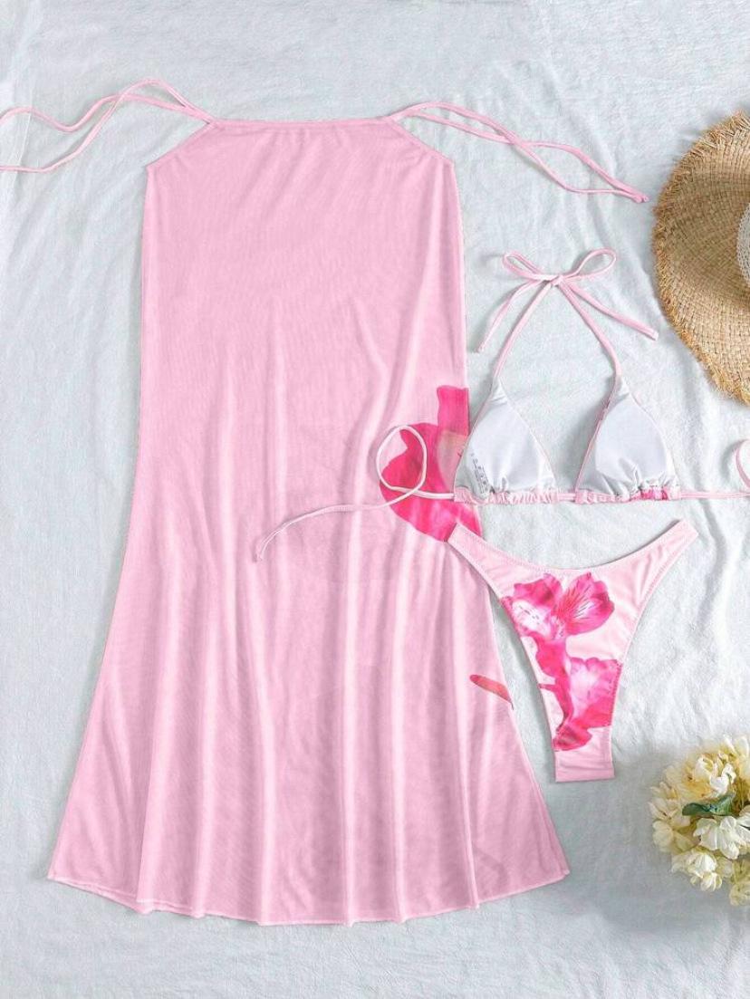 2025 Европейский и американский принт, бикини-халтер без спины - Сексуальный раздельный купальник для отпуска для женщин Large розовый
2025 Европейский и американский принт, бикини-халтер без спины - Сексуальный раздельный купальник для отпуска для женщин Large розовый