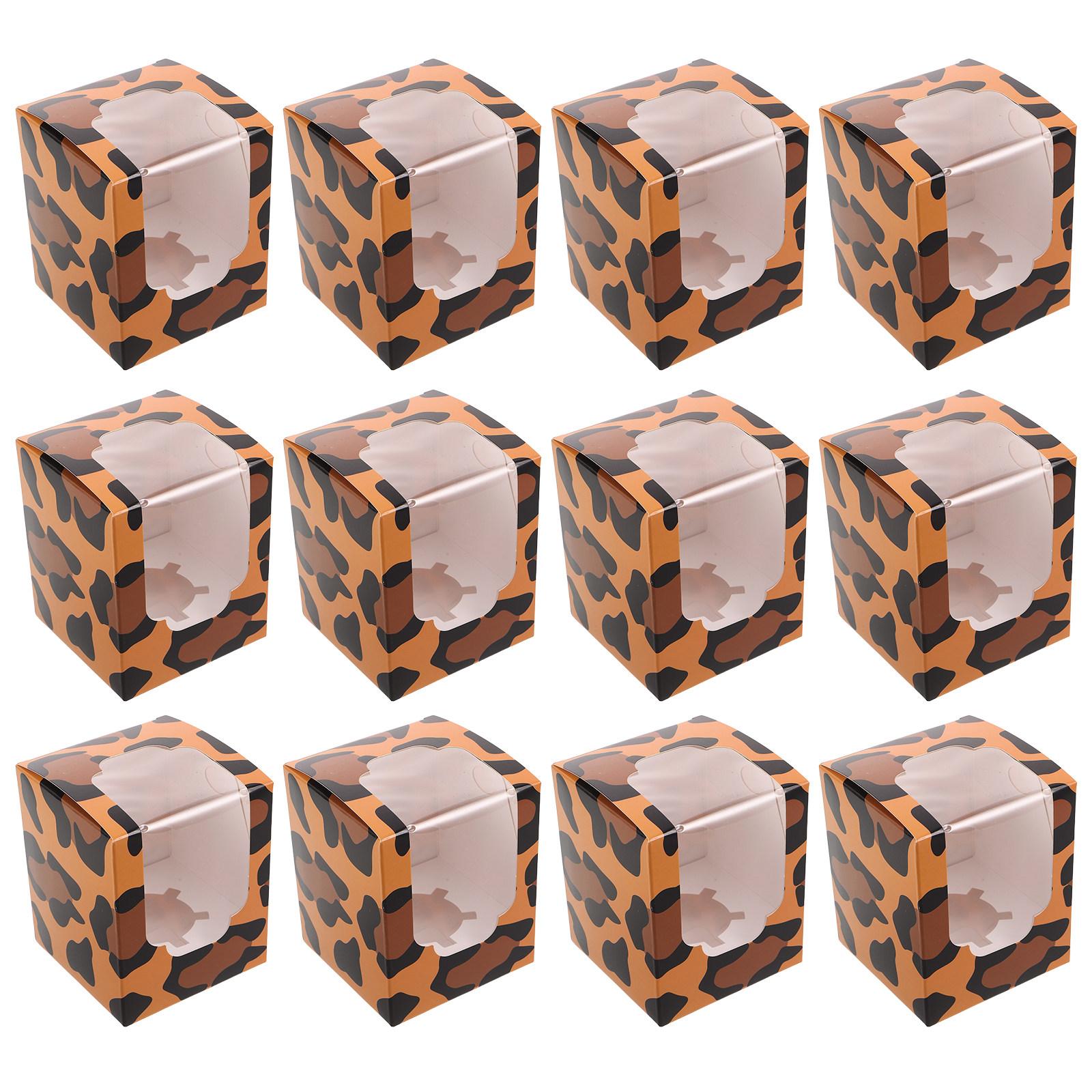 30Pcs Paper Cupcake Boxes with Transparent Window Black Single Cupcake Containers Portable Bakery Packaging Cake Takeaway Boxes 11X9.1X9.1cm цветной печати леопарда
30Pcs Paper Cupcake Boxes with Transparent Window Black Single Cupcake Containers Portable Bakery Packaging Cake Takeaway Boxes 11X9.1X9.1cm цветной печати леопарда