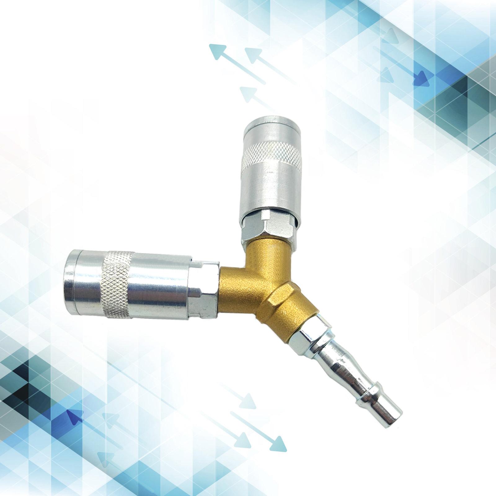 1/4 Airline Hose- Connectors 3 Way Air Compressor Fittings Y Connector Splitter Male/Female Thread Quick Release Coupler
1/4 Airline Hose- Connectors 3 Way Air Compressor Fittings Y Connector Splitter Male/Female Thread Quick Release Coupler