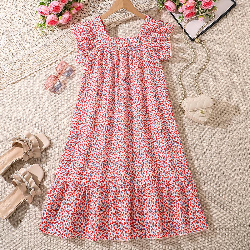 Милое модное платье для девочек 2025 года, летнее детское платье принцессы с милым бантом и принтом вишни и квадратным вырезом 170cm=12Y красный
Милое модное платье для девочек 2025 года, летнее детское платье принцессы с милым бантом и принтом вишни и квадратным вырезом 170cm=12Y красный