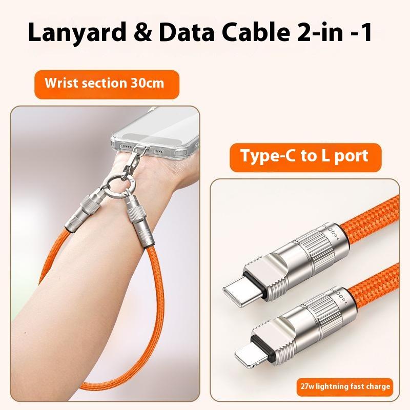 30cm Cell Phone Wrist Strap Fast Charging Data Cable with Type-C to L-Port Adapter Phone Lanyard Purple
30cm Cell Phone Wrist Strap Fast Charging Data Cable with Type-C to L-Port Adapter Phone Lanyard Purple