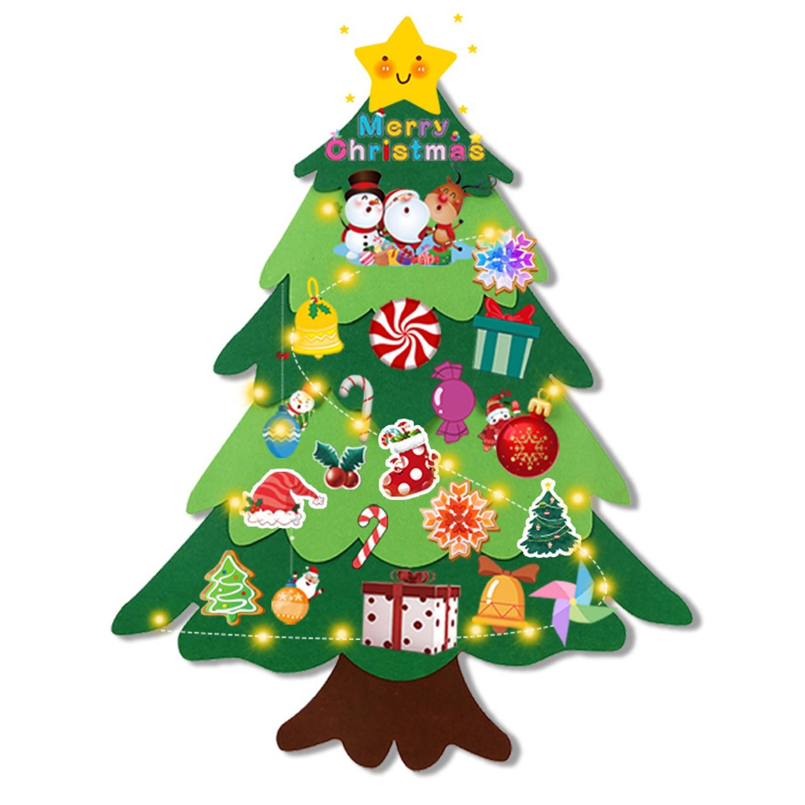 DIY Рождественская елка с украшениями для детей, рождественские подарки, дверная настенная подвеска One Size
DIY Рождественская елка с украшениями для детей, рождественские подарки, дверная настенная подвеска One Size