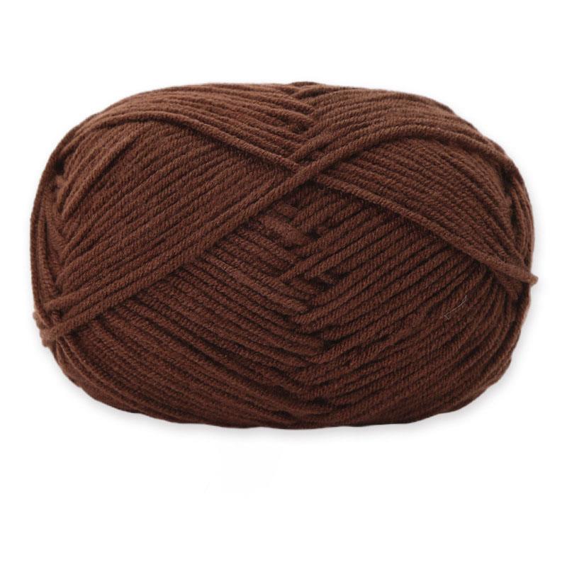 4 нити пряжи из гребенного молочного хлопка и полиакрилонитрильного волокна для рукоделия, окрашенные ланы для вязания крючком свитера, шапки, кукол на