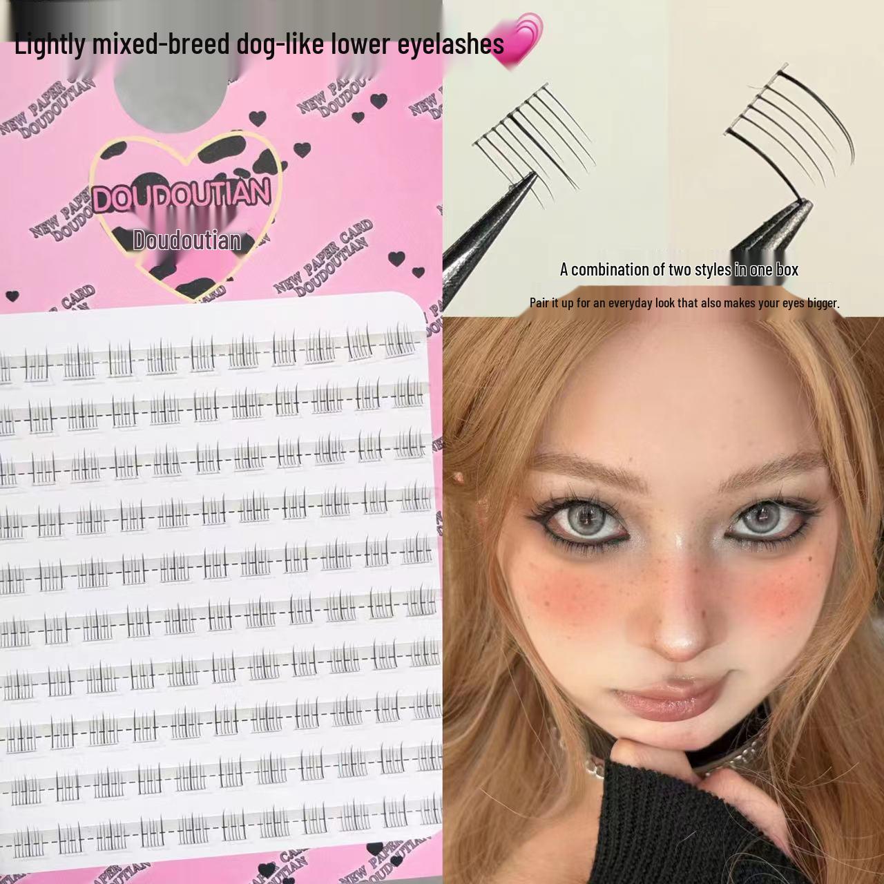 Sweet Light Natural-Look Dog-Type Lower False Eyelashes - Comic Style Transparent Single Cluster
Sweet Light Natural-Look Dog-Type Lower False Eyelashes - Comic Style Transparent Single Cluster