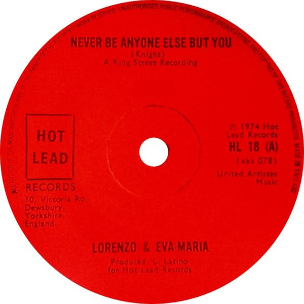 7inch Record LORENZO EVA MARIA Never Be Anyone Else But You HL18 Hot Lead 1974 UK Reggae Ska Dub Used
7inch Record LORENZO EVA MARIA Never Be Anyone Else But You HL18 Hot Lead 1974 UK Reggae Ska Dub Used