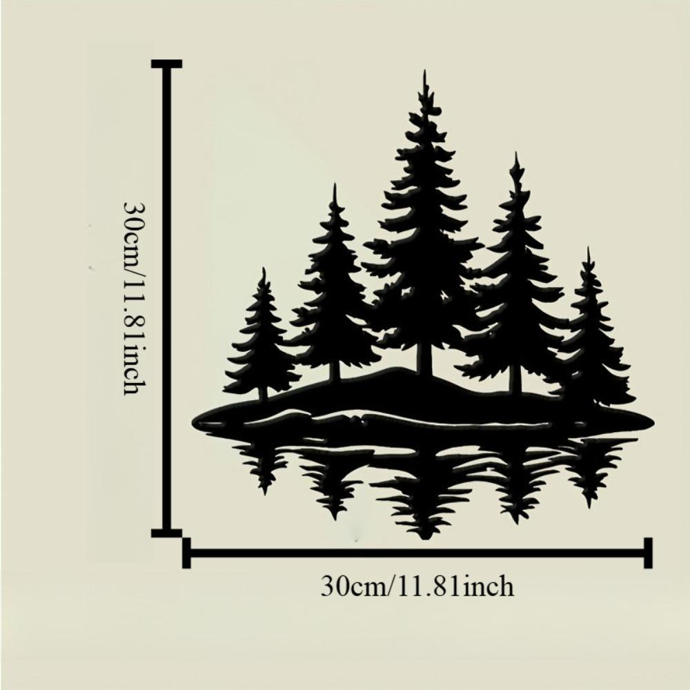 Wrought Iron Tree Forest Wall Art Metal Nature Decor for Outdoor Living Room Patio Modern Black Reflection 12in
Wrought Iron Tree Forest Wall Art Metal Nature Decor for Outdoor Living Room Patio Modern Black Reflection 12in