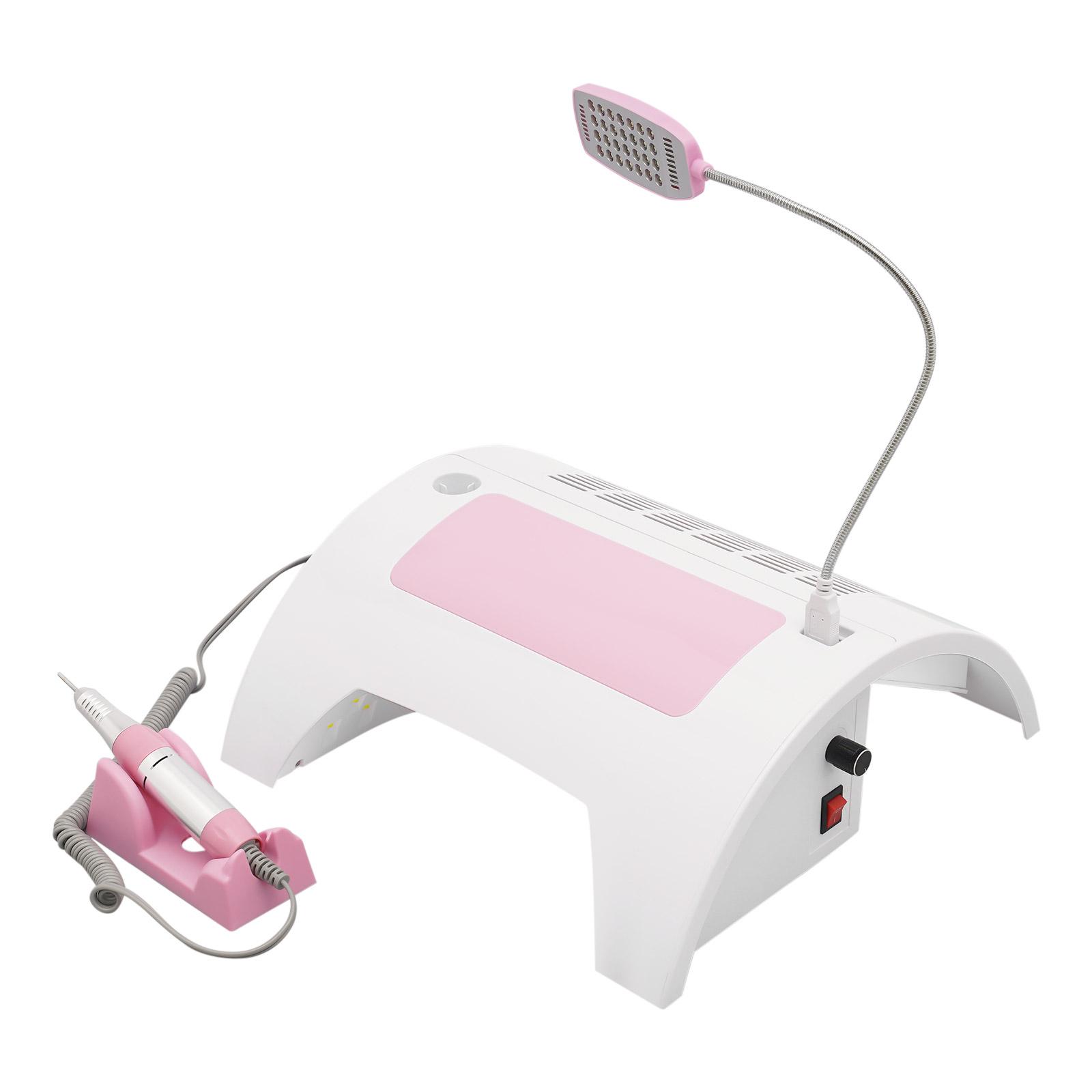 5 in 1 Nail Lamp Nail Dust Collector with Nail Drill Hand Rest and LED Desk Lamp рожевий
5 in 1 Nail Lamp Nail Dust Collector with Nail Drill Hand Rest and LED Desk Lamp рожевий