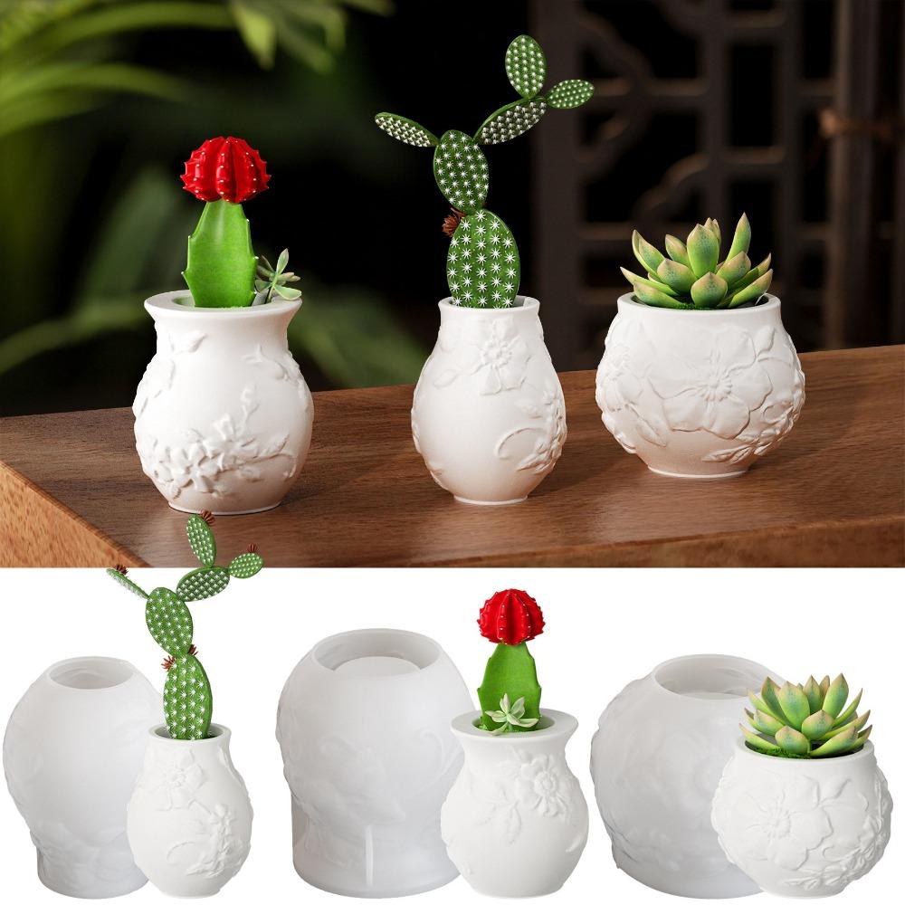 Embossed Flower Vase Silicone Mold Cute Pen Holder Mold Creative Flowerpot Mold Home Living Room Style 1
Embossed Flower Vase Silicone Mold Cute Pen Holder Mold Creative Flowerpot Mold Home Living Room Style 1