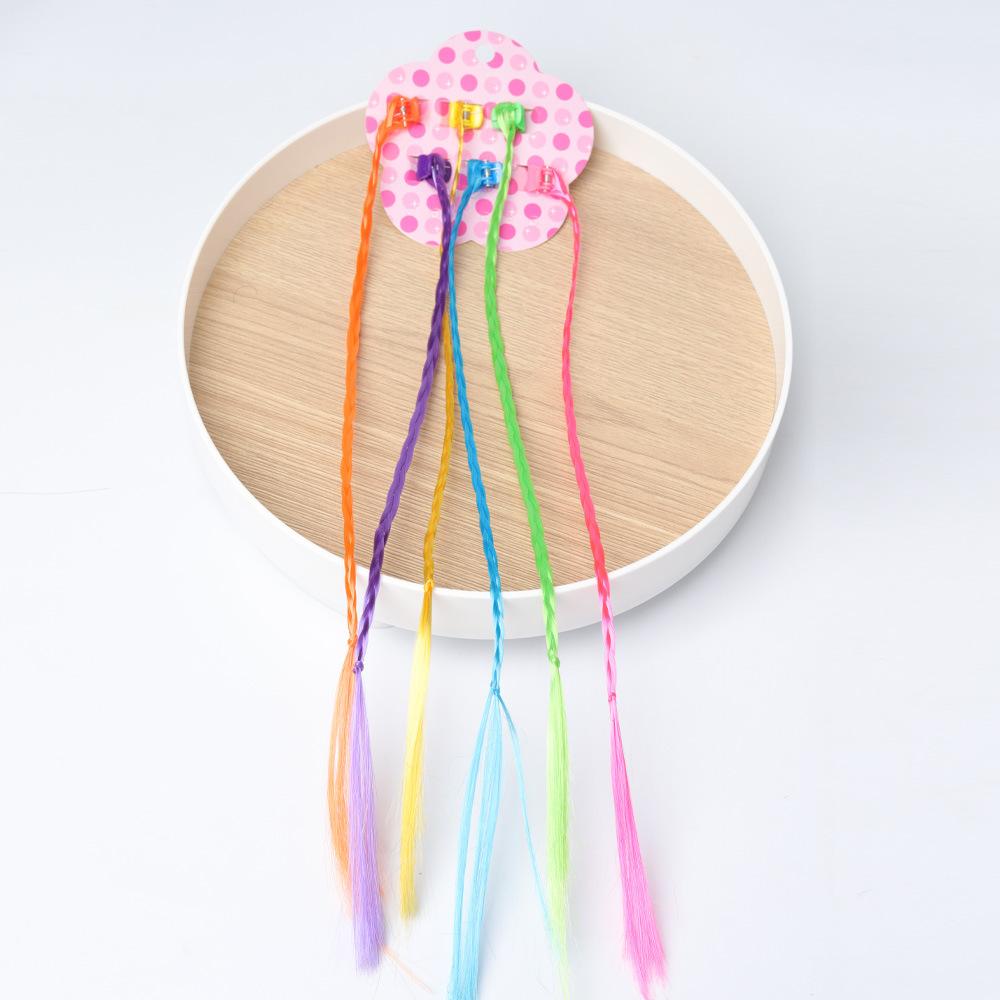 6pcs/set Colorful Braids Hair Extensions with Hair Clips Hair Styling Accessories For kids Hair Extensions Accessories
6pcs/set Colorful Braids Hair Extensions with Hair Clips Hair Styling Accessories For kids Hair Extensions Accessories