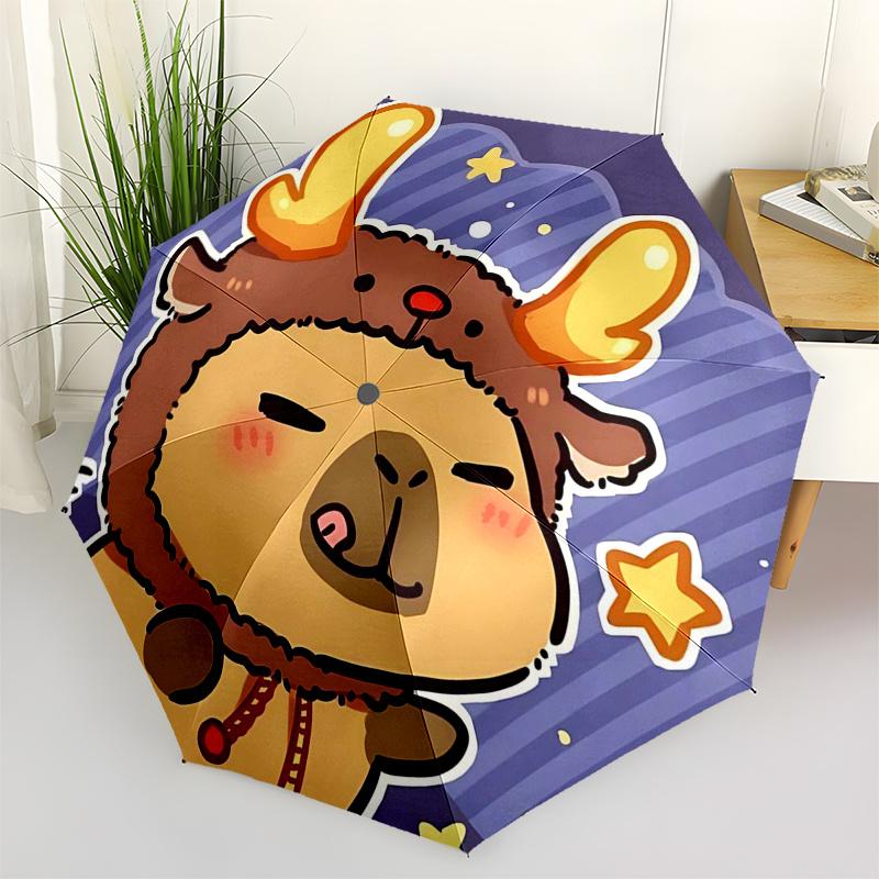 Capybara Themed Travel Umbrella-8 Ribs Automatic Opening and Closing, Portable Folding Design, Compact and Stylish Umbrella Suitable for Out
Capybara Themed Travel Umbrella-8 Ribs Automatic Opening and Closing, Portable Folding Design, Compact and Stylish Umbrella Suitable for Out