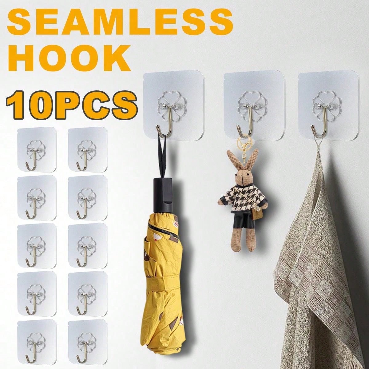 10PCS Transparent Seamless Adhesive Hooks, Strong Wall Mounted Hooks, Photo Frame Traceless And Nail Free Screw Hanging 5PC прозорий
10PCS Transparent Seamless Adhesive Hooks, Strong Wall Mounted Hooks, Photo Frame Traceless And Nail Free Screw Hanging 5PC прозорий