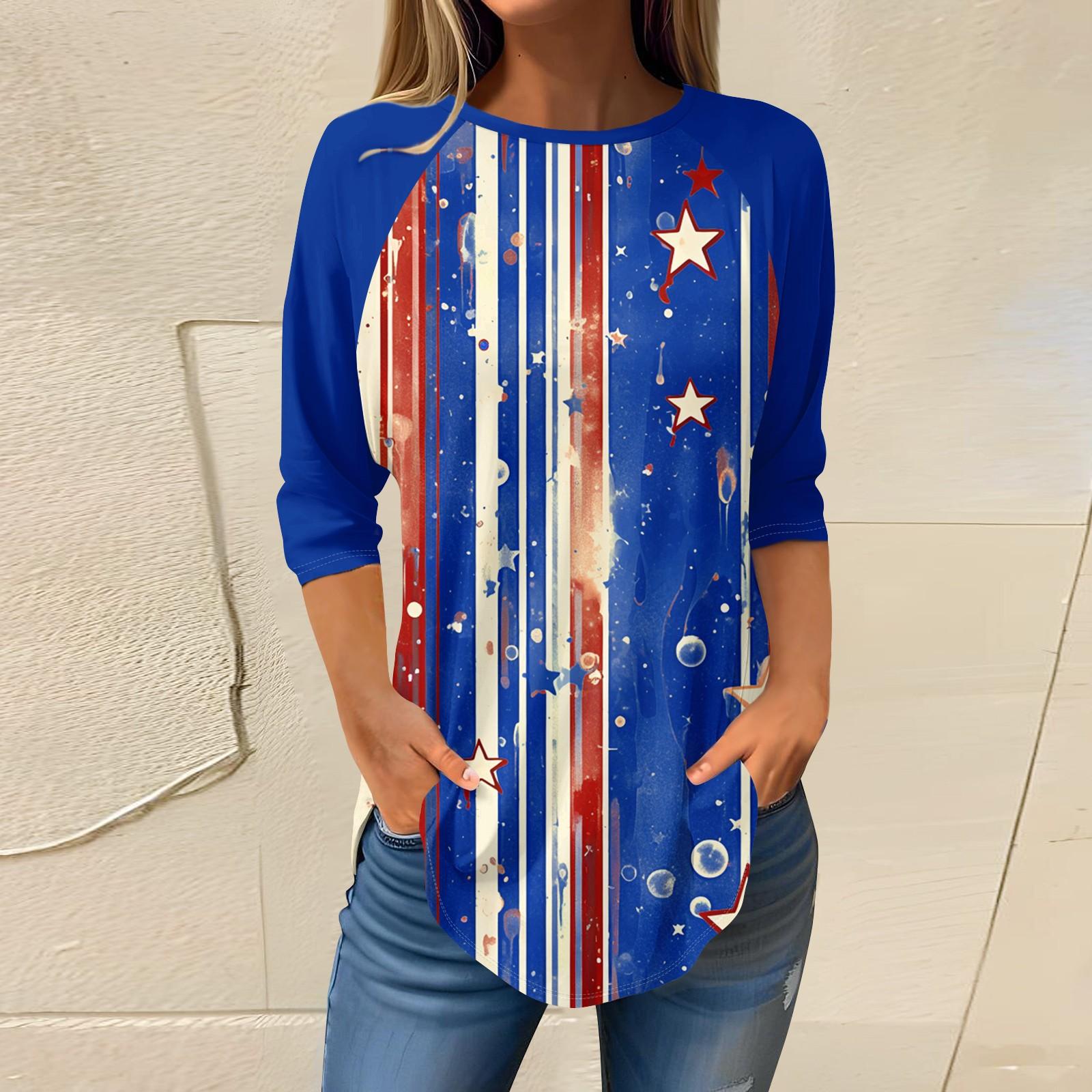 Women s Fashion Casual Going Out Tops Printed Raglan Sleeve 3/4 Sleeve Pullover Round Neck Tops L
Women s Fashion Casual Going Out Tops Printed Raglan Sleeve 3/4 Sleeve Pullover Round Neck Tops L
