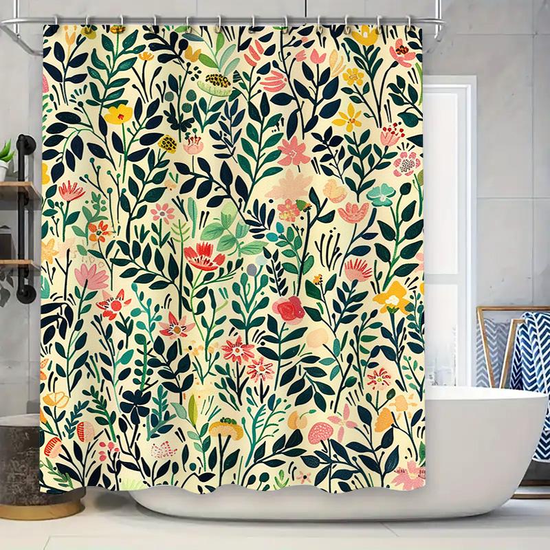 Vibrant Floral Shower Curtain Unique Bathroom Decor For Home Decoration W60H190(CM)-1 Pcs
Vibrant Floral Shower Curtain Unique Bathroom Decor For Home Decoration W60H190(CM)-1 Pcs