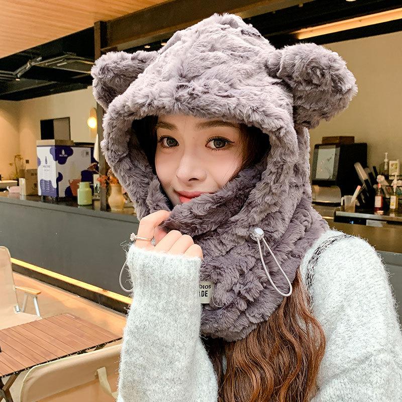 Флисовый толстый шарф-маска интегрированный велосипедный теплый женский шарф цельный плюшевый шапка с медвежьими ушками мужской men and women can wear, cold and warm
Флисовый толстый шарф-маска интегрированный велосипедный теплый женский шарф цельный плюшевый шапка с медвежьими ушками мужской men and women can wear, cold and warm