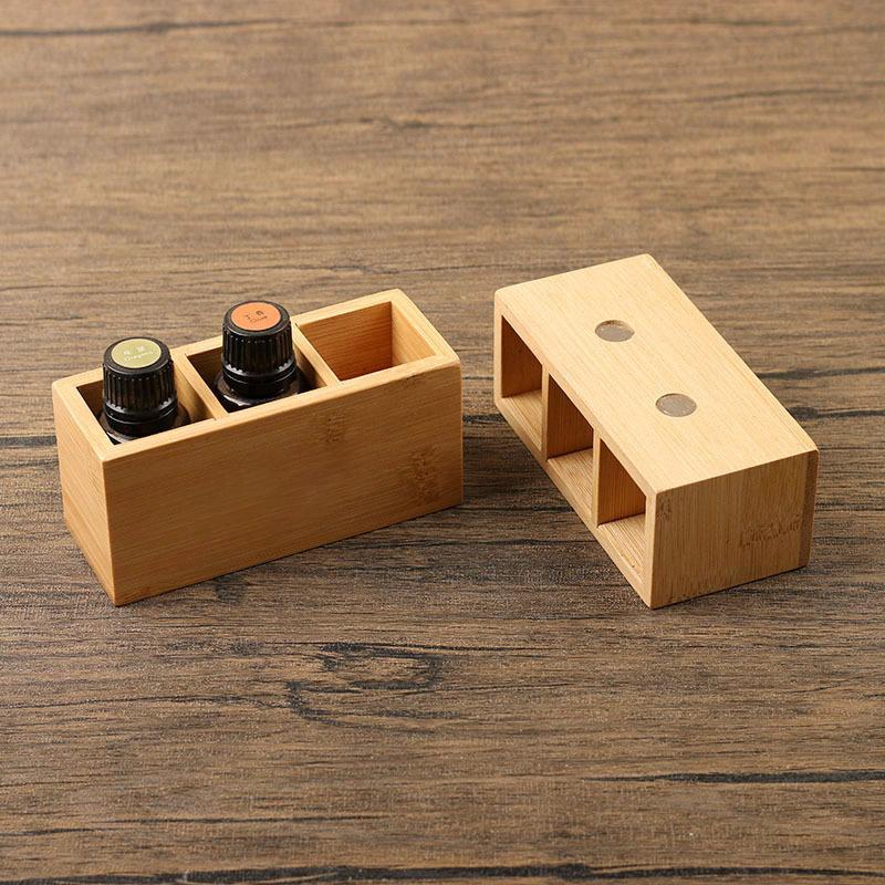 1Pcs 3 Grids Essential Oil Bamboo Display Stand 6 Hole Storage Rack Smooth For Oils Perfume Bottle Magnetic Display Holder
1Pcs 3 Grids Essential Oil Bamboo Display Stand 6 Hole Storage Rack Smooth For Oils Perfume Bottle Magnetic Display Holder