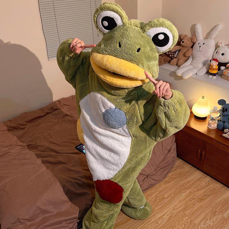 Women s Winter Goofy Frog Onesie Pajamas: Thick Velvet Coral Fleece Homewear Medium
Women s Winter Goofy Frog Onesie Pajamas: Thick Velvet Coral Fleece Homewear Medium