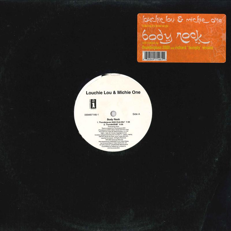12inch Record LOUCHIE LOU & MICHIE ONE - Body Rock 0694971461 INTERSCOPE 1999 US Dance & Electronica Used
12inch Record LOUCHIE LOU & MICHIE ONE - Body Rock 0694971461 INTERSCOPE 1999 US Dance & Electronica Used