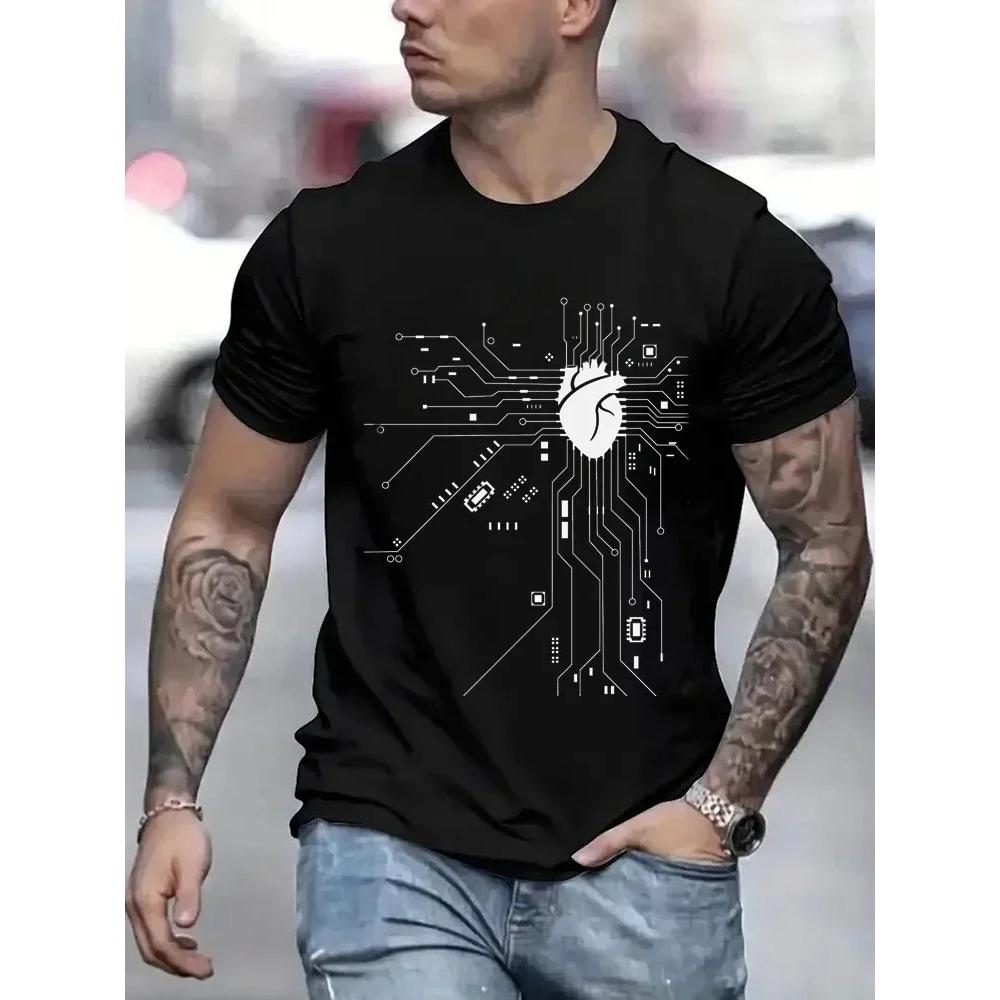 Processor Circuit Diagram T Shirt Men Summer T-shirt Circuit Board Funny Men s Tops Fashion Tees Homme Brand Unisex Clothes XXXXXL
Processor Circuit Diagram T Shirt Men Summer T-shirt Circuit Board Funny Men s Tops Fashion Tees Homme Brand Unisex Clothes XXXXXL
