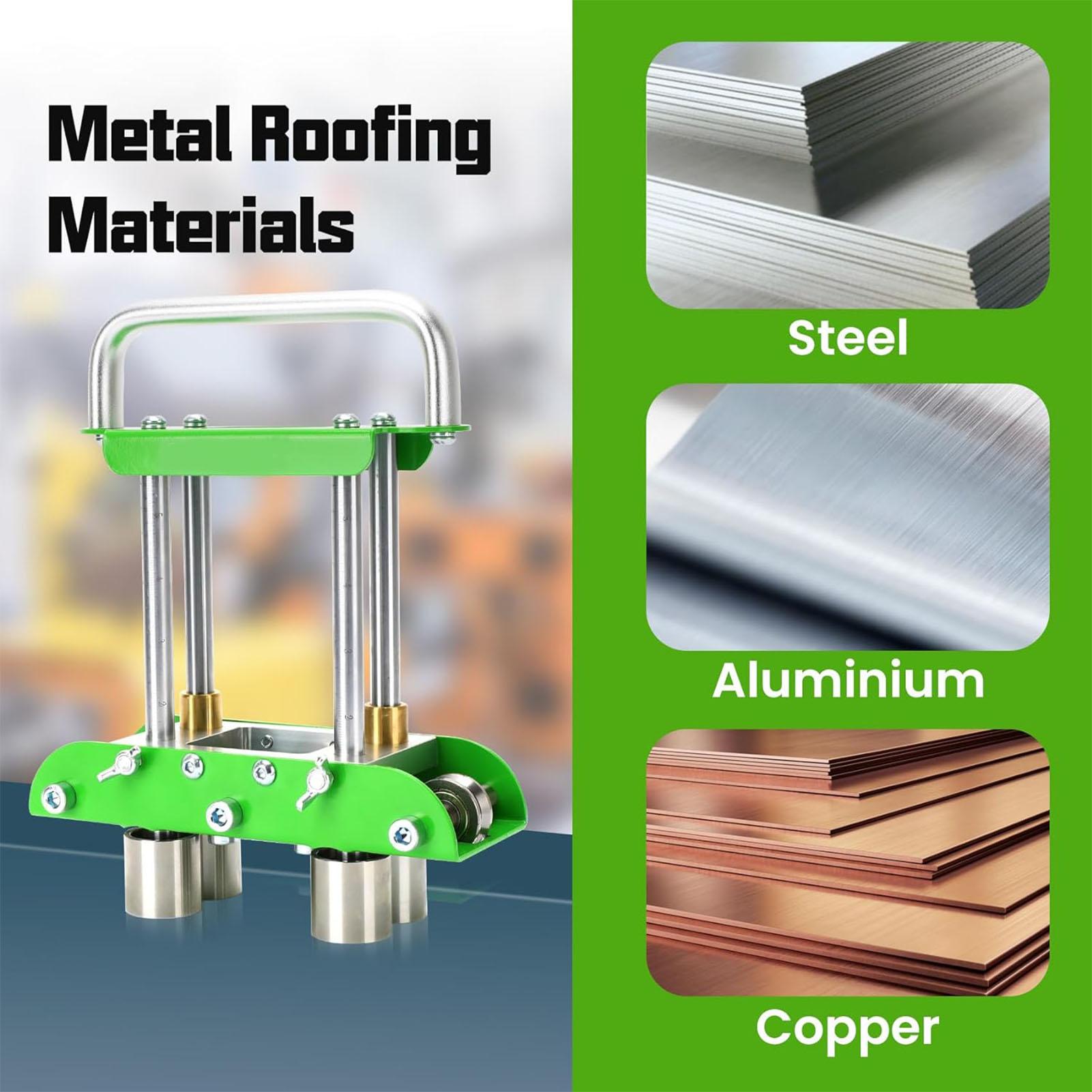 Rolling Bending Tool High Speed Steel Strong Toughness Roller Stable Uniform Bending with 8 Inch Shears for Roofing Materials 13-130mm
Rolling Bending Tool High Speed Steel Strong Toughness Roller Stable Uniform Bending with 8 Inch Shears for Roofing Materials 13-130mm
