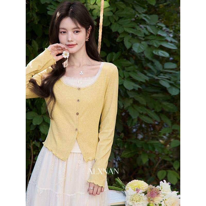 French Style Slimming Faux Two-Piece Long-Sleeve T-Shirt S
French Style Slimming Faux Two-Piece Long-Sleeve T-Shirt S