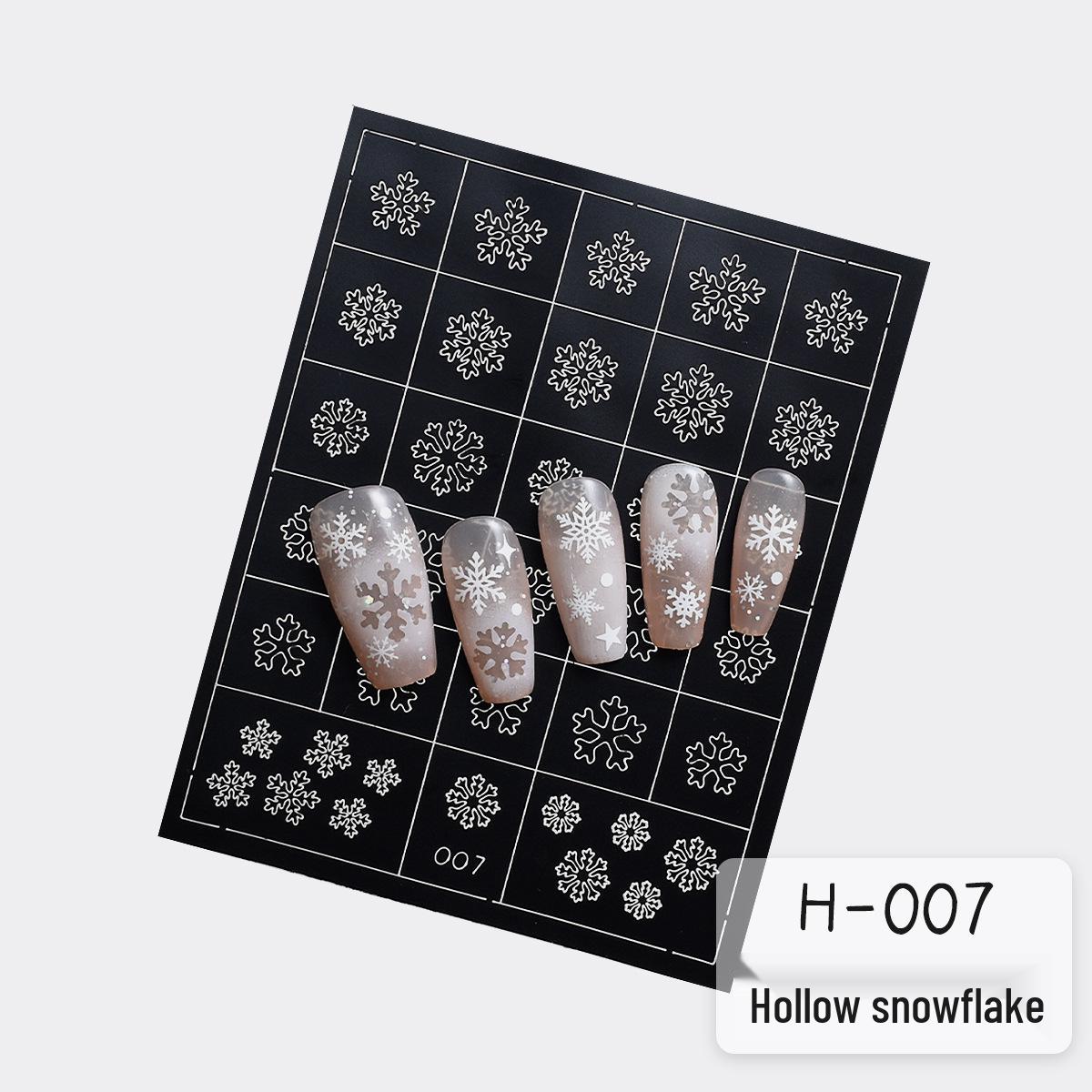 Наклейки-трафареты для нейл-арта «Снежинки» - Рождественский французский омбре, аэрография
Наклейки-трафареты для нейл-арта «Снежинки» - Рождественский французский омбре, аэрография