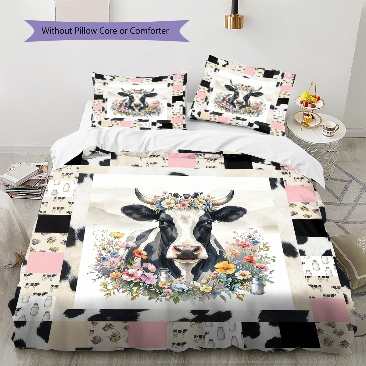 Cow Capibara Pattern Bedding Set Quilt Cover Pillowcase Home Decor Gift (1 * duvet cover + 2 * pillowcase, without core) 135x200cm
Cow Capibara Pattern Bedding Set Quilt Cover Pillowcase Home Decor Gift (1 * duvet cover + 2 * pillowcase, without core) 135x200cm