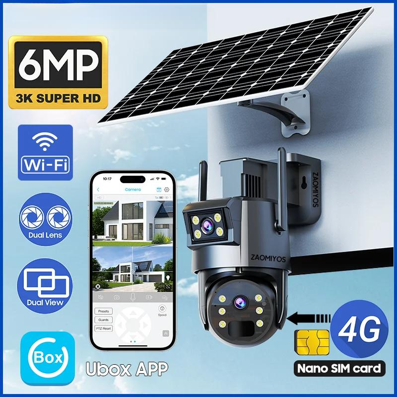 4G SIM /WIFI Solar Camera Outdoor Dual Lens Security Recording Humanoid Tracking Surveillance 3K 6MP Color Night Vision PTZ Cam Only WIFI Camera
4G SIM /WIFI Solar Camera Outdoor Dual Lens Security Recording Humanoid Tracking Surveillance 3K 6MP Color Night Vision PTZ Cam Only WIFI Camera