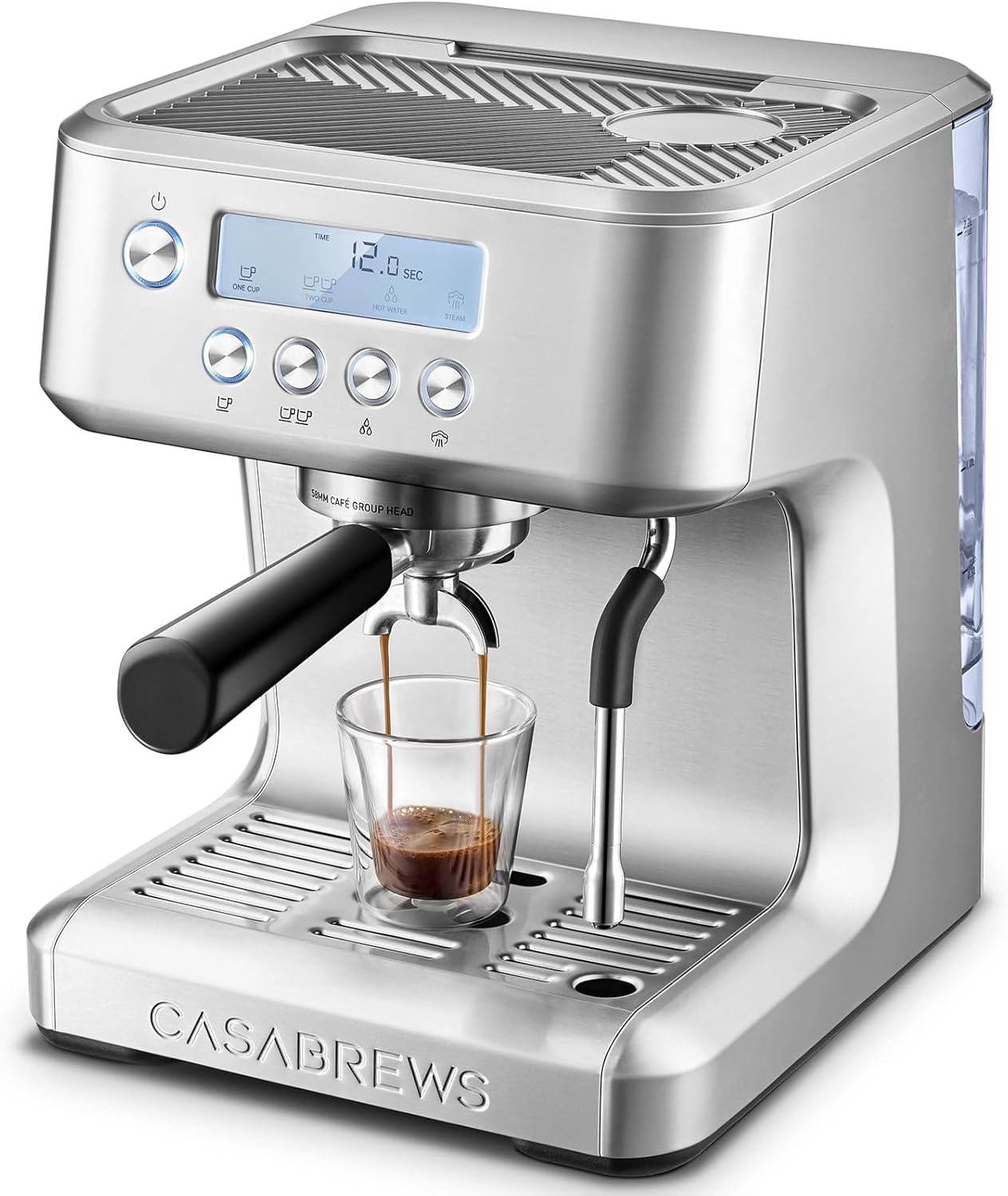 Ultra Espresso Machine with LCD Display, Powerful Milk Frother, Adjustable Temperature for Barista-Quality Lattes & Cappuccinos срібний
Ultra Espresso Machine with LCD Display, Powerful Milk Frother, Adjustable Temperature for Barista-Quality Lattes & Cappuccinos срібний