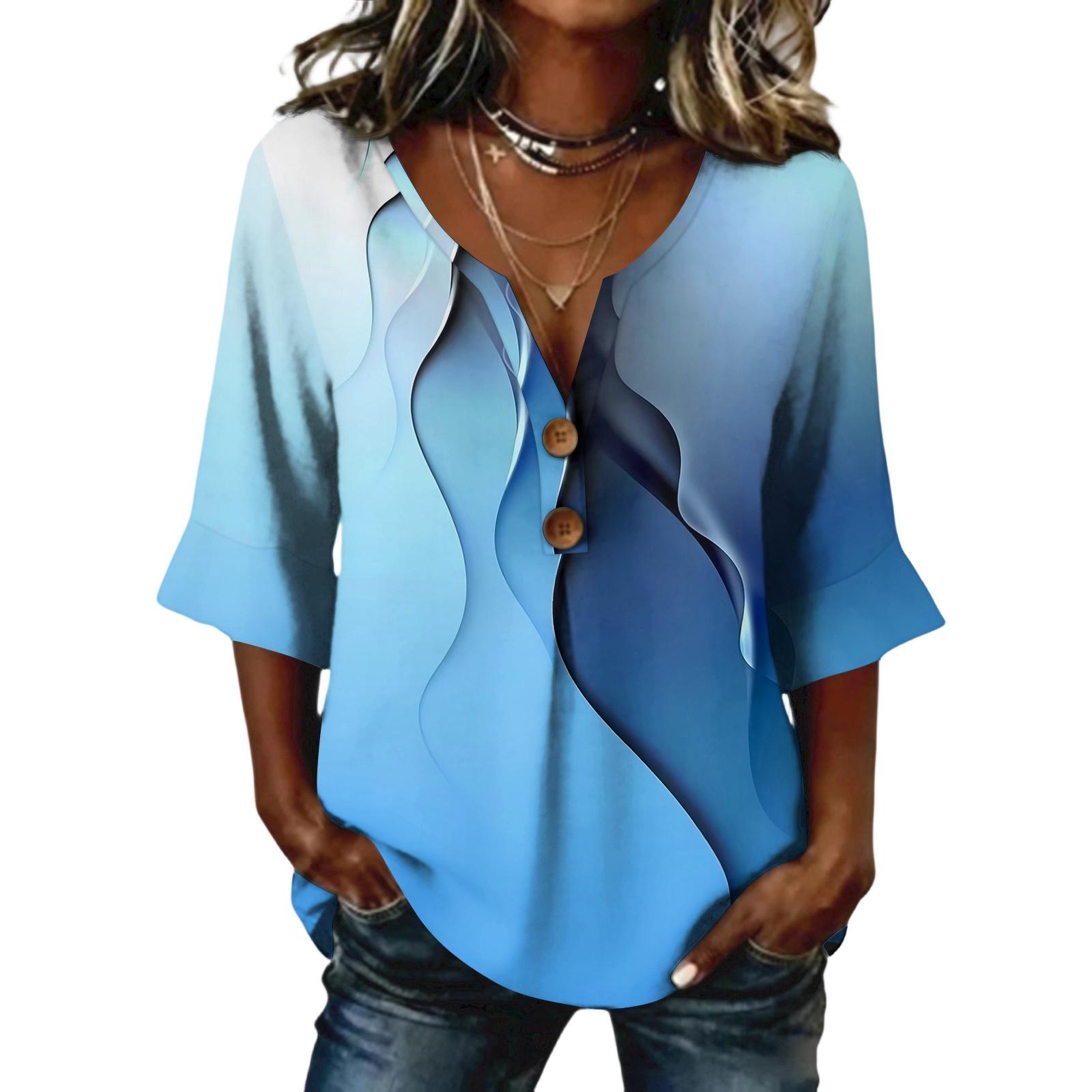 Womens Long Sleeve Tops V Neck Button Down Floral Print Casual Loose Fit Long Sleeve Shirts for Women Long Sleeve T Shirt Women L
Womens Long Sleeve Tops V Neck Button Down Floral Print Casual Loose Fit Long Sleeve Shirts for Women Long Sleeve T Shirt Women L