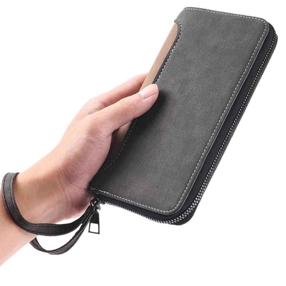 Zipper Business Clutch Bag Leather Men Card Holder Fashion Long PU Wallet Unisex колір темно кави
Zipper Business Clutch Bag Leather Men Card Holder Fashion Long PU Wallet Unisex колір темно кави