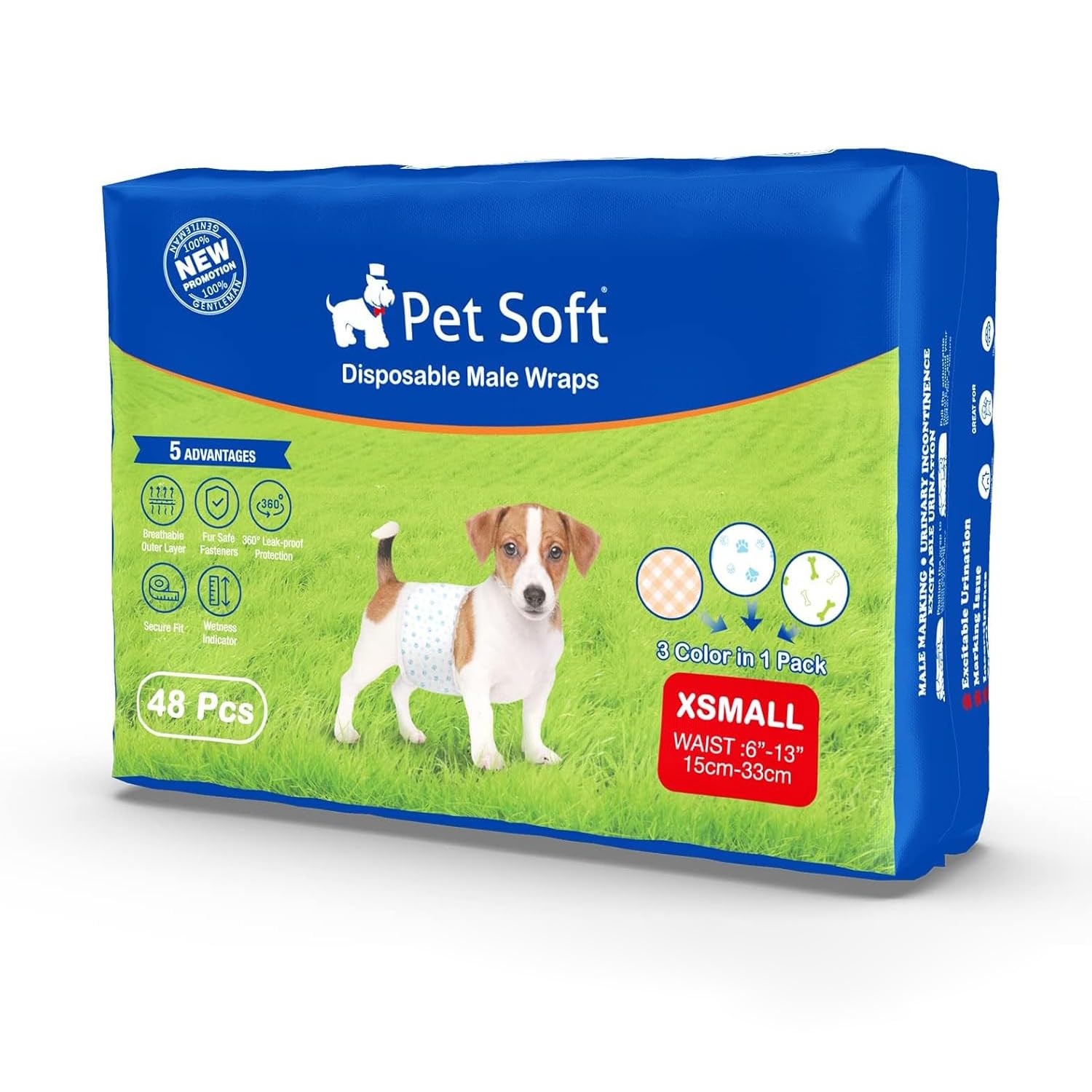 Dog Diapers for Male Highly Stays in Suitable for Senior Marking Odor Belly Band Style Dogs, 48-Pack, Absorbent, Place, Leak-Resistant, Dogs,
Dog Diapers for Male Highly Stays in Suitable for Senior Marking Odor Belly Band Style Dogs, 48-Pack, Absorbent, Place, Leak-Resistant, Dogs,