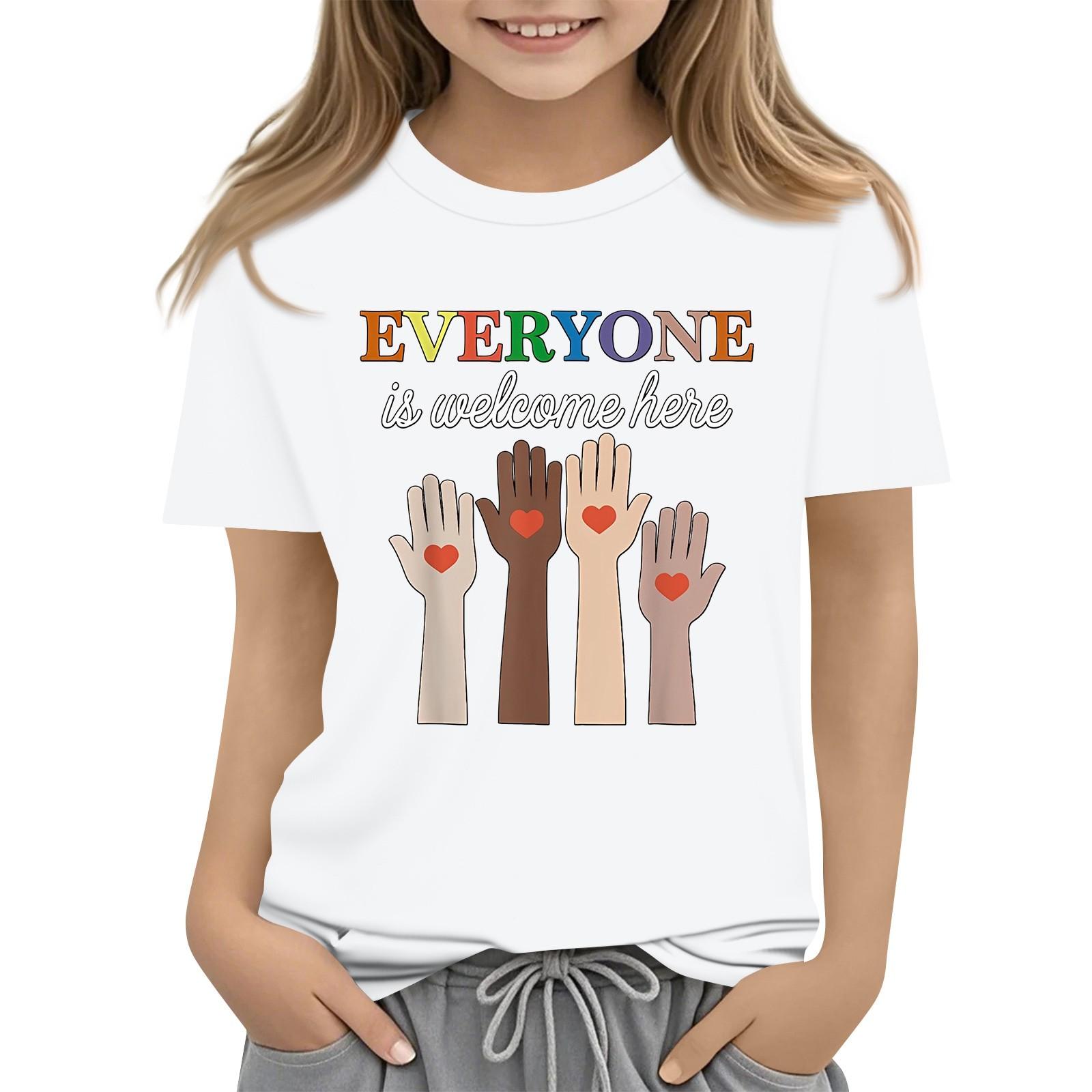 Children s Printed Short Sleeved Round Neck Casual Comfortable Loose Lightweight Top 160 білий
Children s Printed Short Sleeved Round Neck Casual Comfortable Loose Lightweight Top 160 білий
