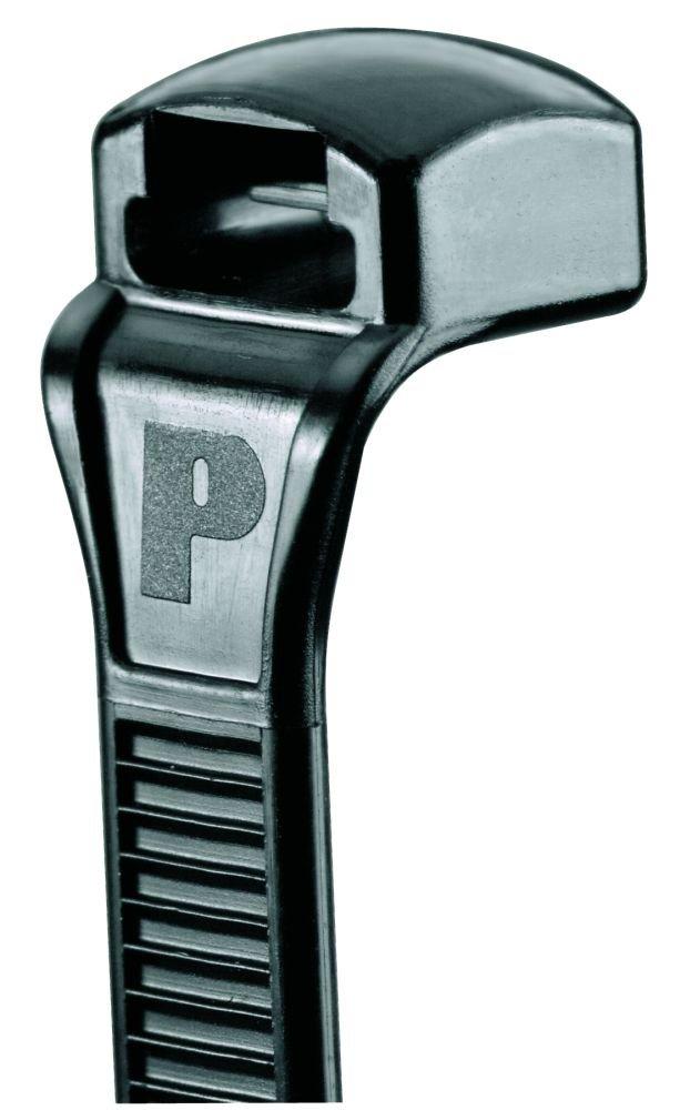 Panduit CBR2S-M0 Contour-Ty Cable Tie, Weather Resistant Nylon 6.6, Black, Standard Cross Section, Curved Tip, 50lbs Min Tensile Strength, 2 Max Bund
Panduit CBR2S-M0 Contour-Ty Cable Tie, Weather Resistant Nylon 6.6, Black, Standard Cross Section, Curved Tip, 50lbs Min Tensile Strength, 2 Max Bund