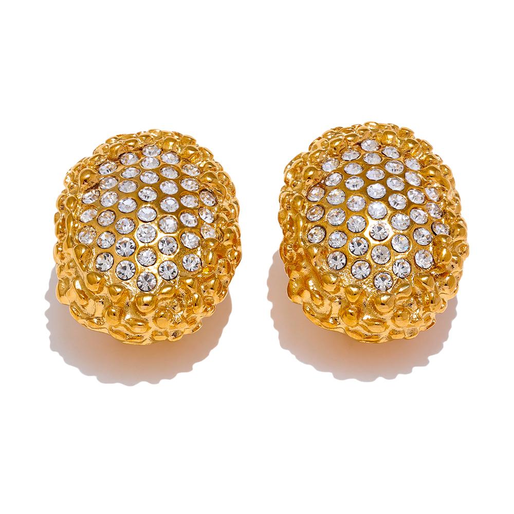 Yhpup Geometric Cubic Zirconia Ear clip Prevent Allergy 18k Gold Color Stainless Steel Statement Earrings Jewelry for Women Gift
Yhpup Geometric Cubic Zirconia Ear clip Prevent Allergy 18k Gold Color Stainless Steel Statement Earrings Jewelry for Women Gift