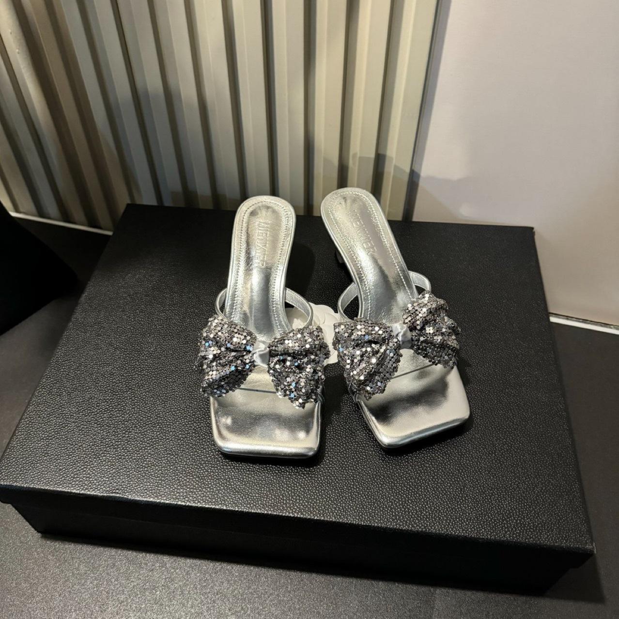 Year niche design premium bow summer new fashion versatile comfortable high heel sandals-5CM 34
Year niche design premium bow summer new fashion versatile comfortable high heel sandals-5CM 34