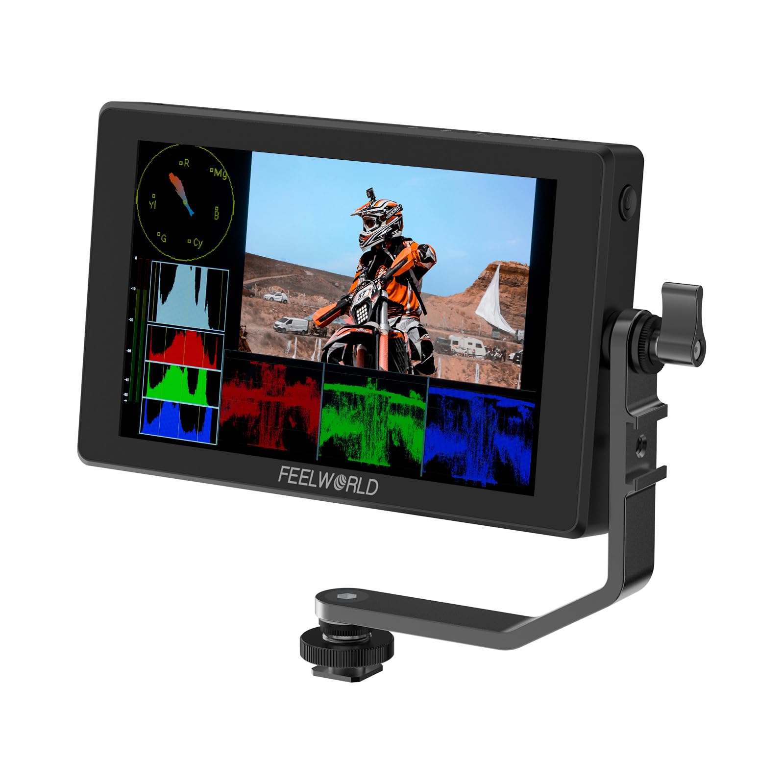 FEELWORLD SH7 7 Inch Video Monitor SDI HDMI Interconversion 2200 nits Ultra Bright Camera Field Digital SLR Camera Supports 3D Equipped with Touch
FEELWORLD SH7 7 Inch Video Monitor SDI HDMI Interconversion 2200 nits Ultra Bright Camera Field Digital SLR Camera Supports 3D Equipped with Touch