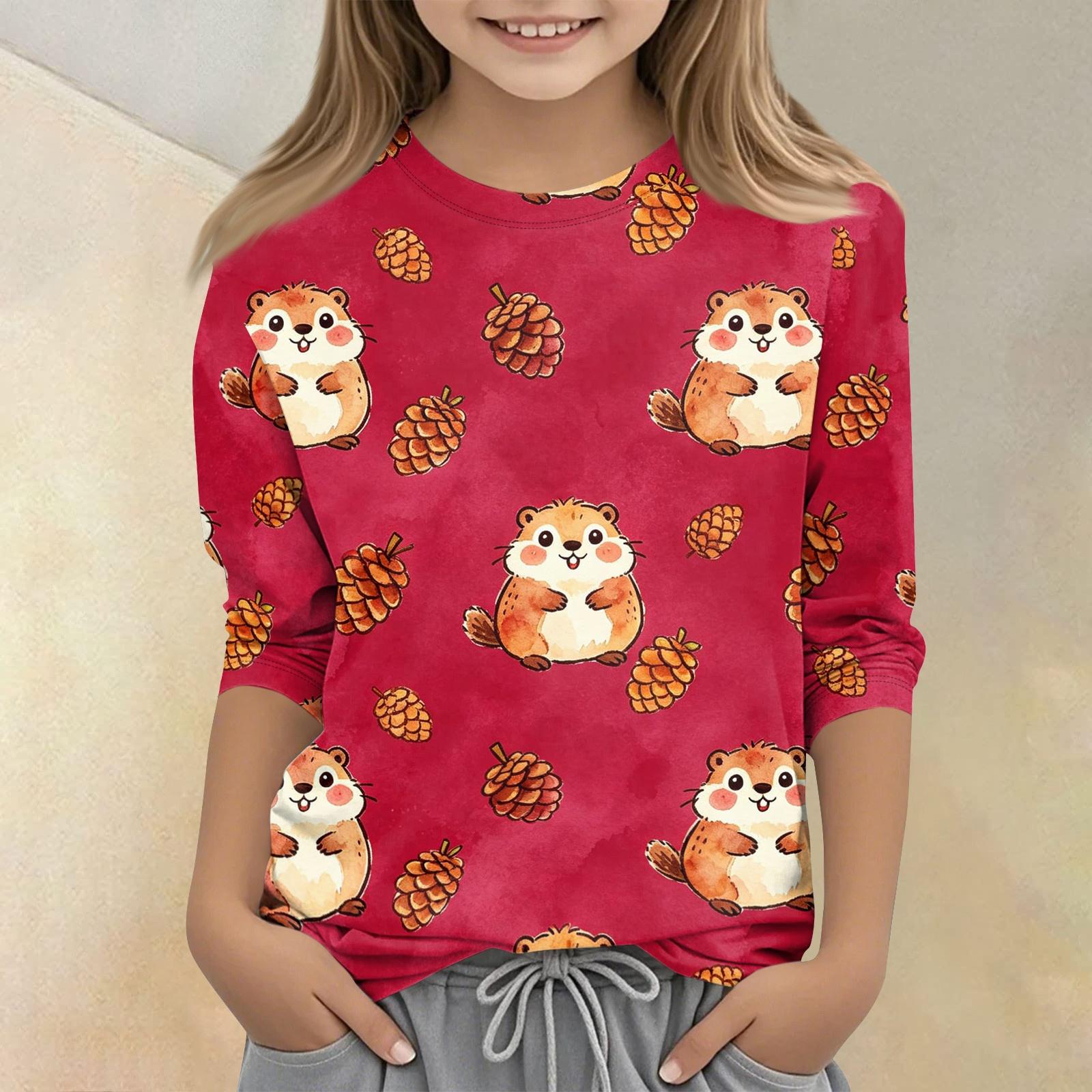 Kids Animal Print Crew Neck Three Quarter Sleeve Casual T Shirt Soft Comfortable Fabric Lightweight Breathable Design for Everyday Wear 110 красный
Kids Animal Print Crew Neck Three Quarter Sleeve Casual T Shirt Soft Comfortable Fabric Lightweight Breathable Design for Everyday Wear 110 красный