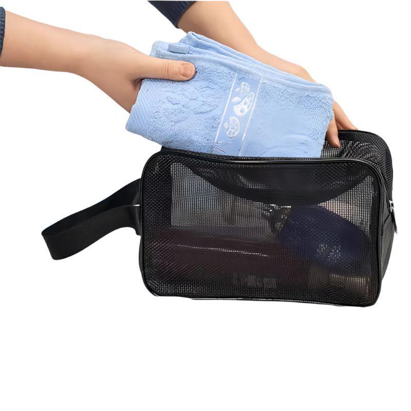 Unisex Travel Organizer: Mesh Cosmetic & Shower Bag with Multi-Pockets
Unisex Travel Organizer: Mesh Cosmetic & Shower Bag with Multi-Pockets